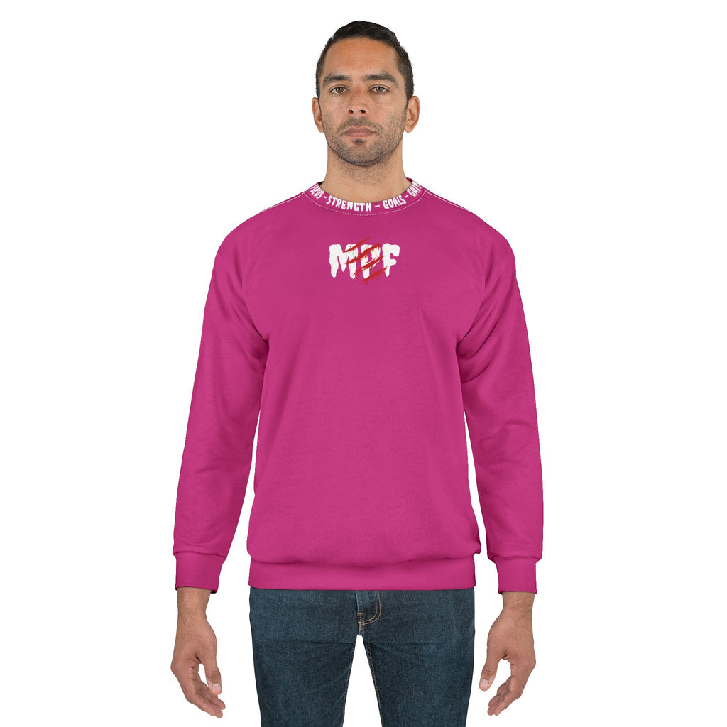 Power-Strength Unisex Sweatshirt - Bold Graphic, Cozy Layering, Gym Wear, Fitness Sweatshirt, Casual Style, Gift Idea