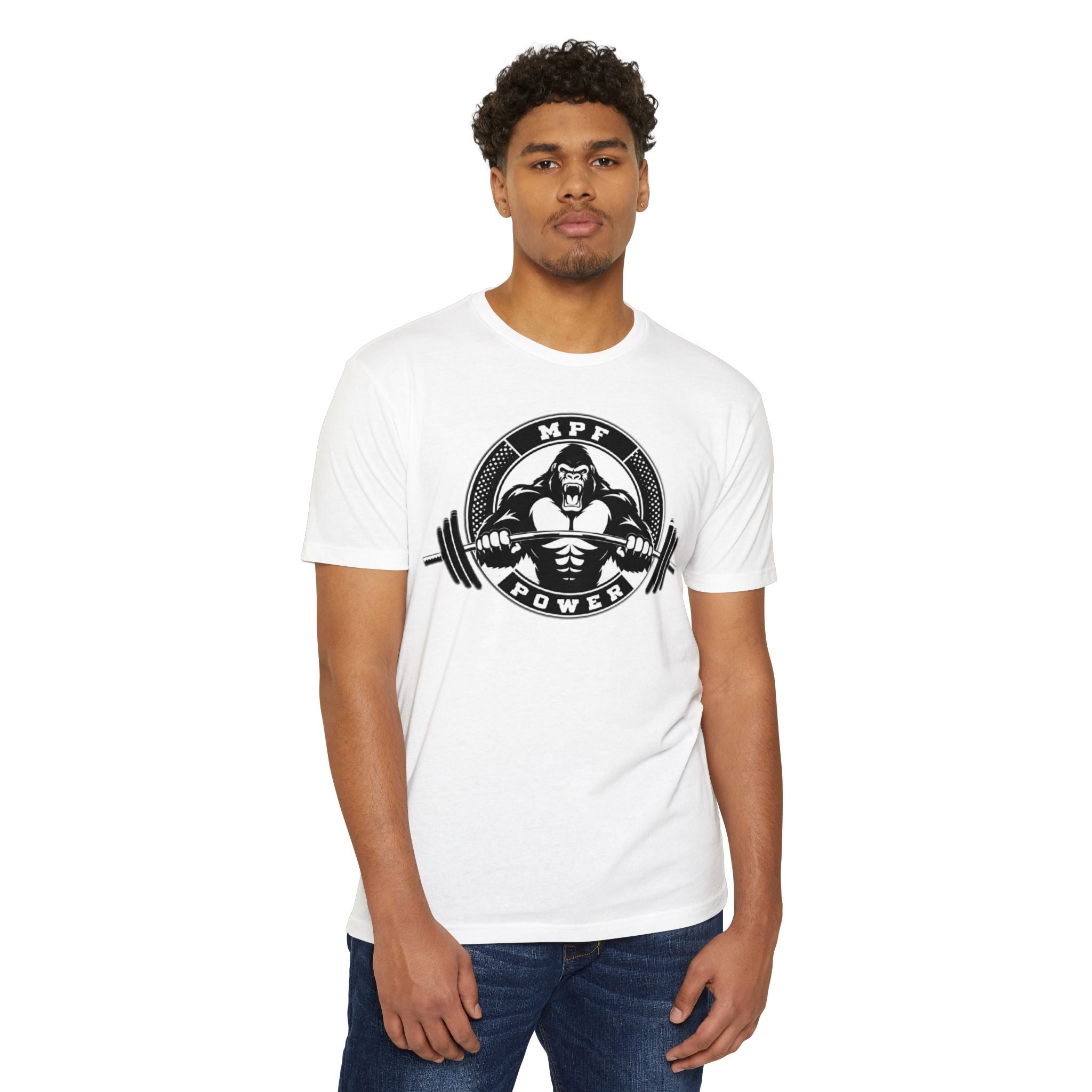 MPF Power Weightlifting T-Shirt — Gorilla Barbell Gym Tee