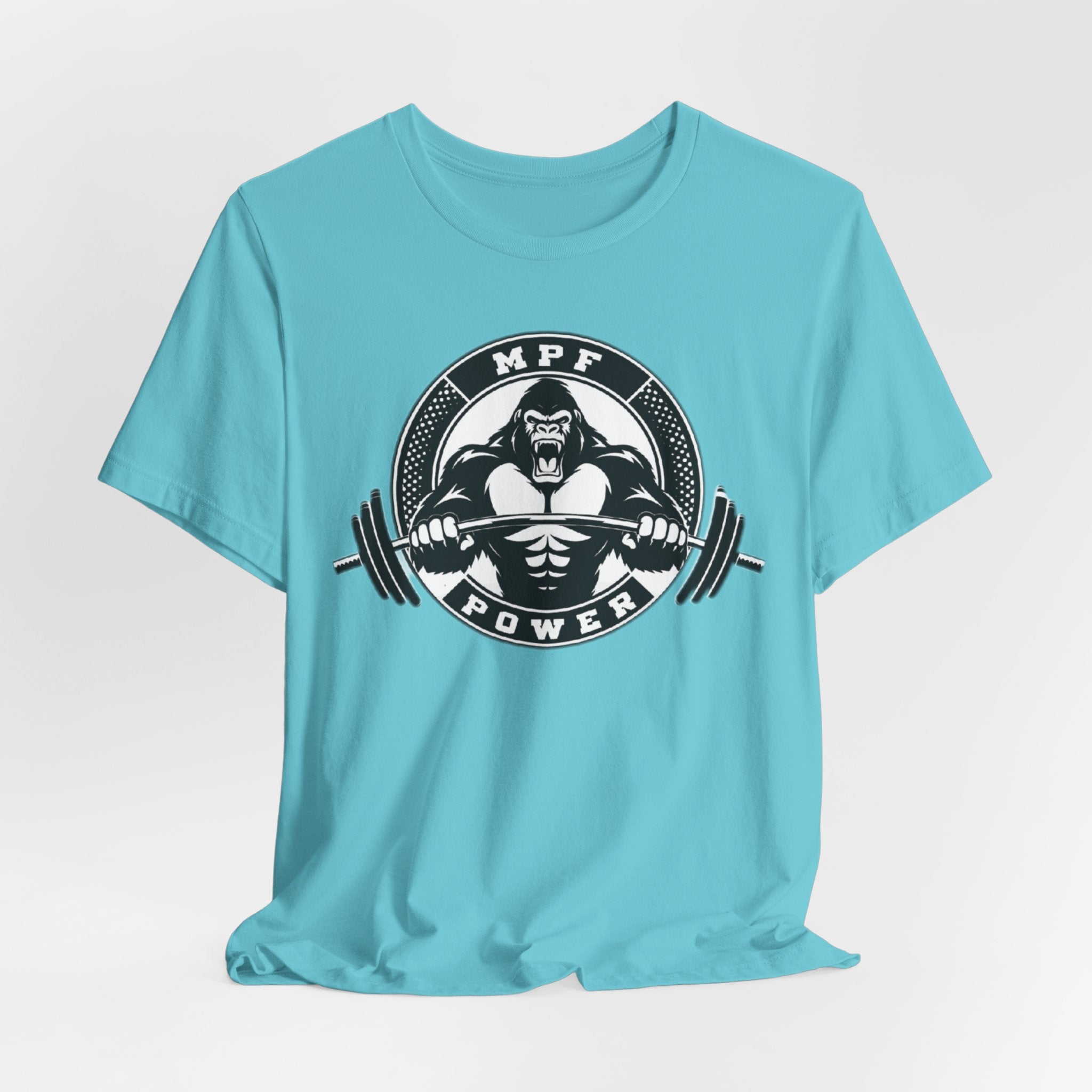 Muscle Power Gym Tee | Unisex Short Sleeve Workout Shirt