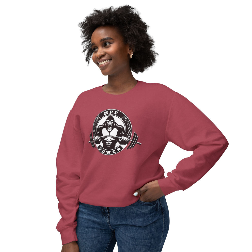 M.P.F. Power Unisex Lightweight Crewneck Sweatshirt - Mind Power Fitness Goals