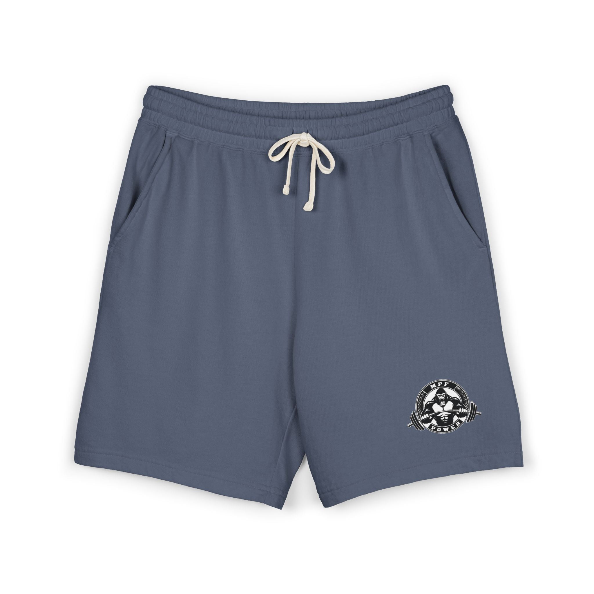 Lightweight Fleece Sweat Shorts — Minimal Compass Logo Lounge Shorts