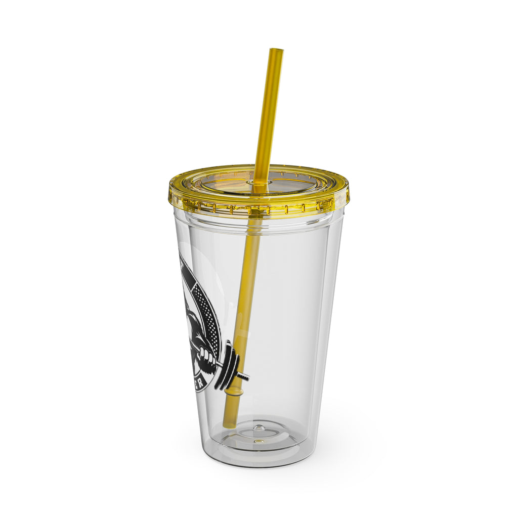 MPF Power Gym Tumbler, Motivational Sports Cup, Workout Gift for Athletes, Reusable Travel Mug, Fitness Drinkware