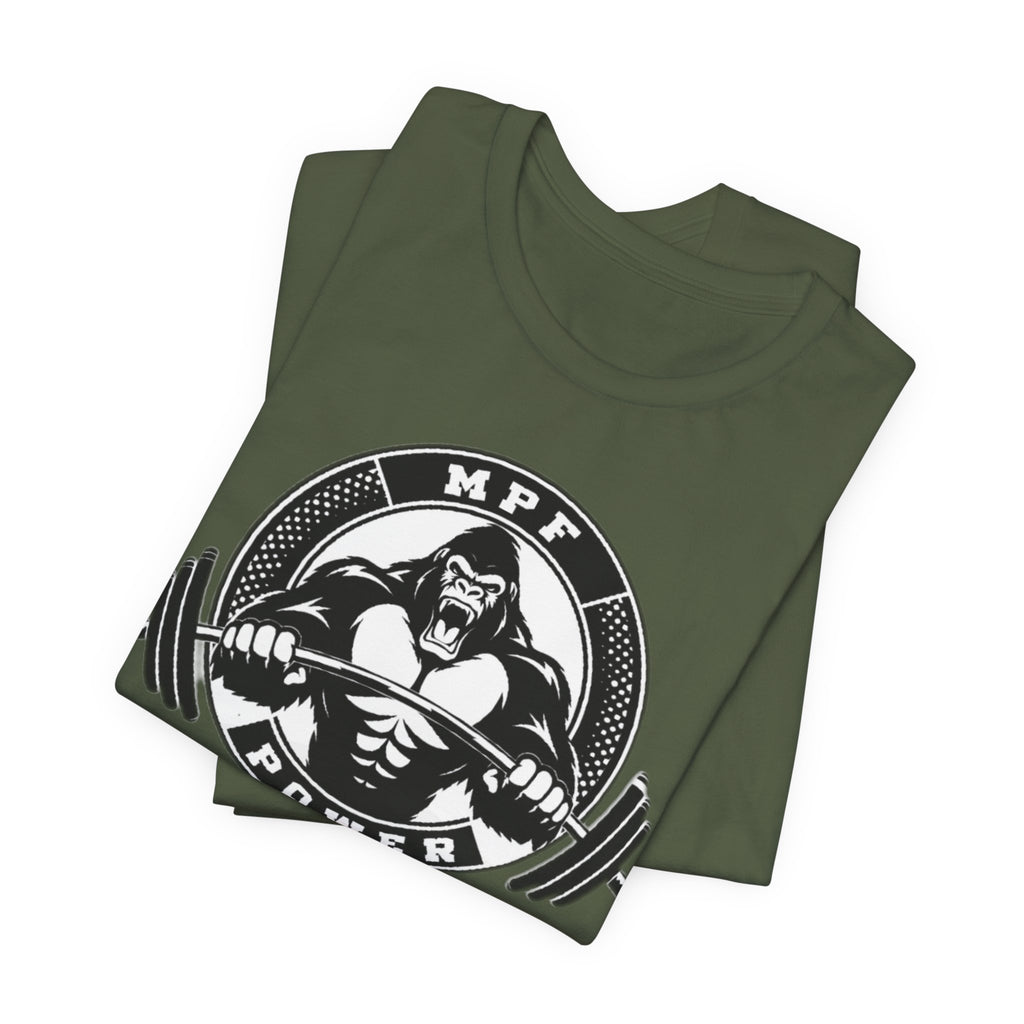 Muscle Power Gym Tee | Unisex Short Sleeve Workout Shirt