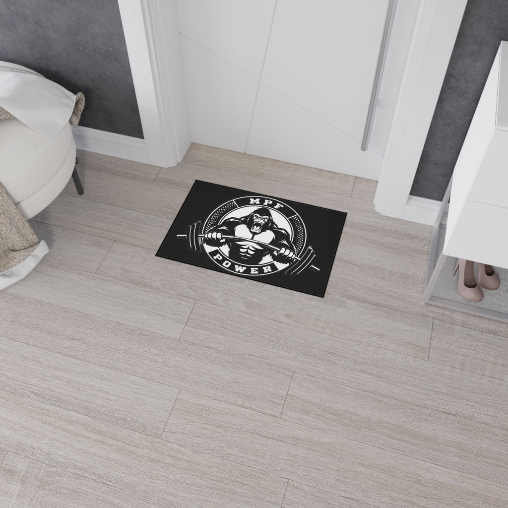 Heavy Duty Gym Floor Mat - MPF Power Gorilla Design, Weightlifting Mat, Workout Accessory, Fitness Equipment, Home Gym Decor