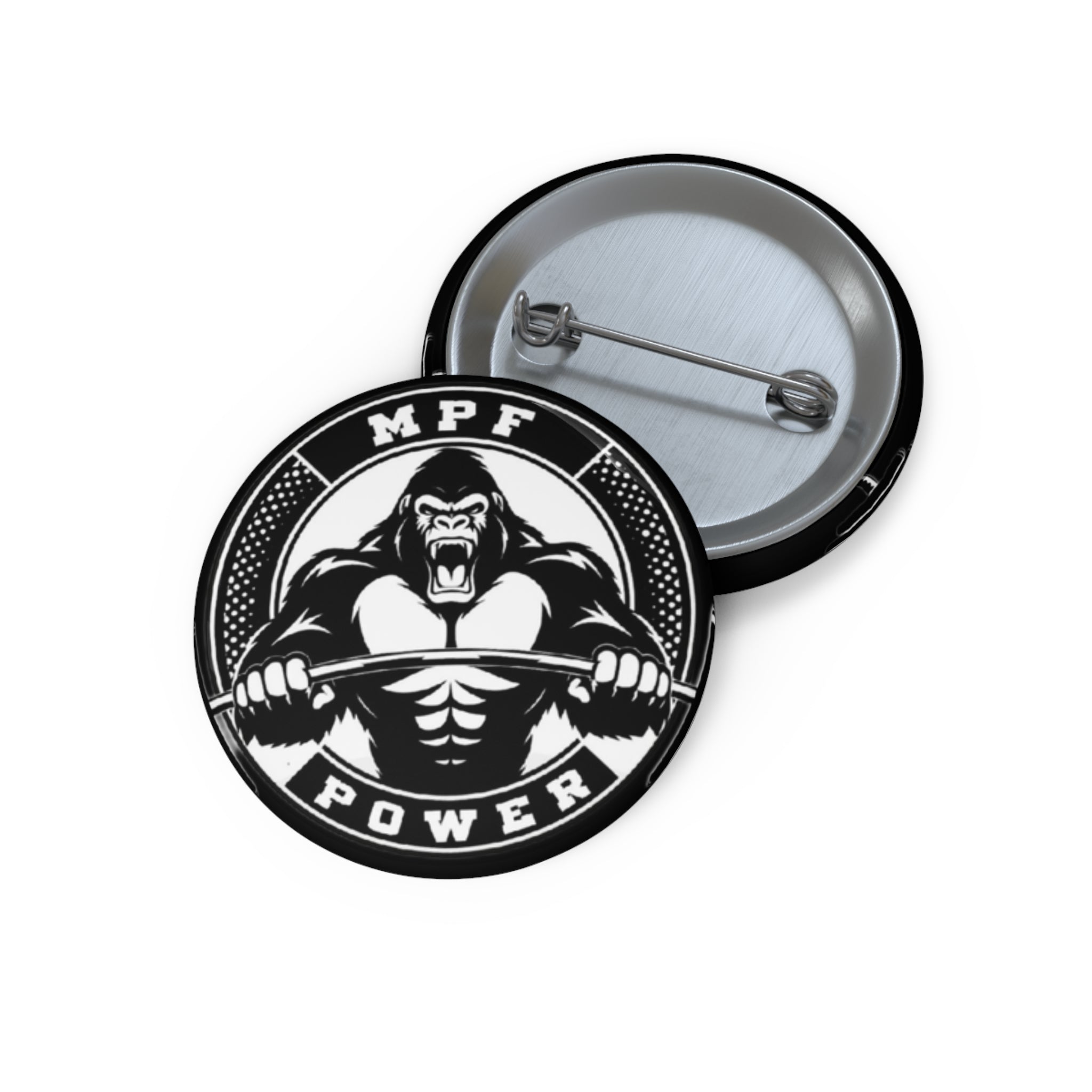 Gorilla Power Pin Button — MPF Power Gym Badge