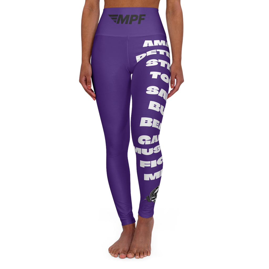 Purple High Waisted Yoga Leggings | Comfortable Activewear for Yoga, Workout, Fitness, Athleisure, Exercise