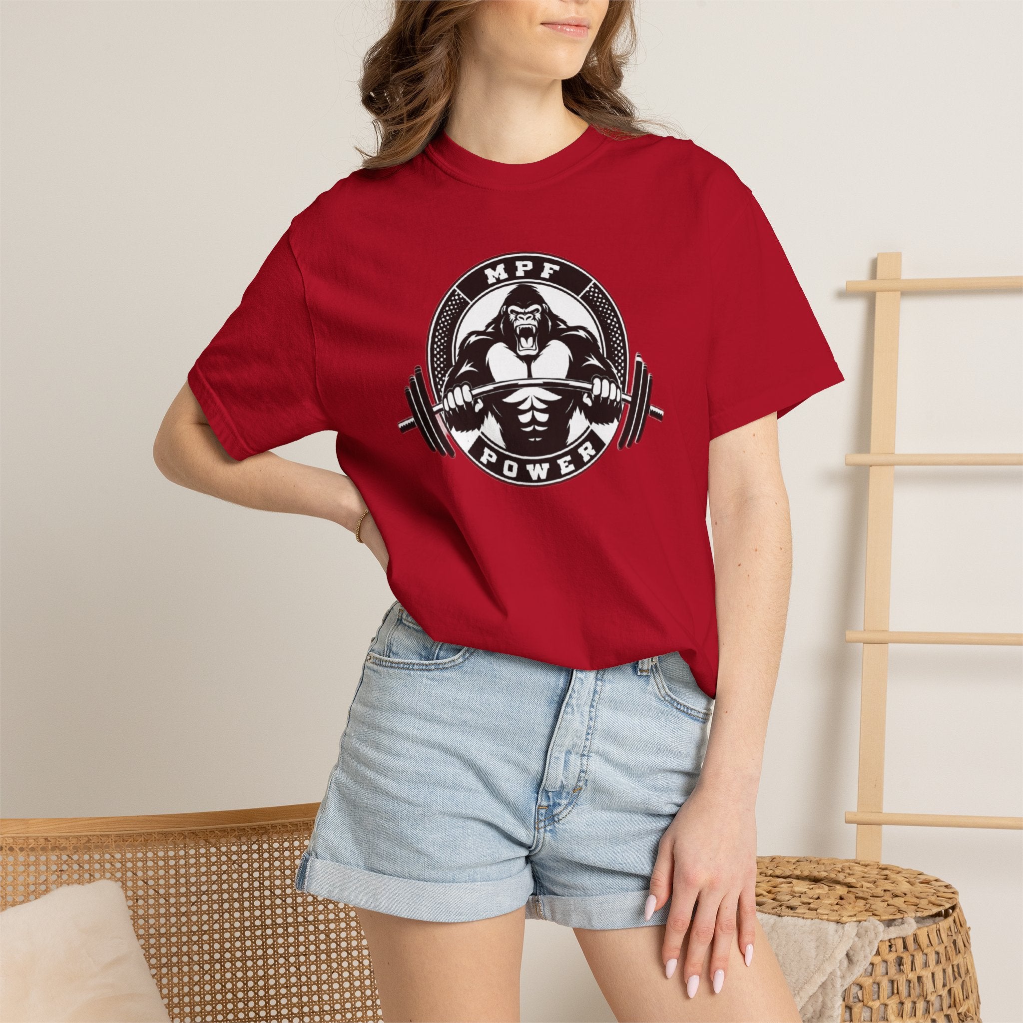 MPF-POWER Logo Garment-Dyed T-shirt