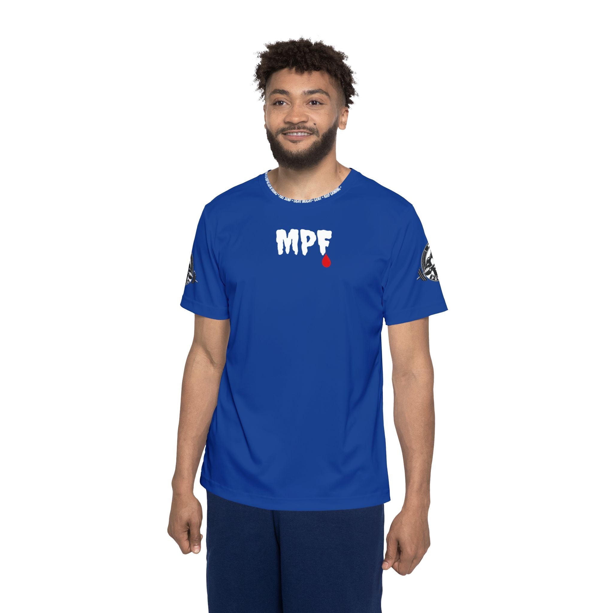 Blue Beast Mode Shirt - Athletic Activewear