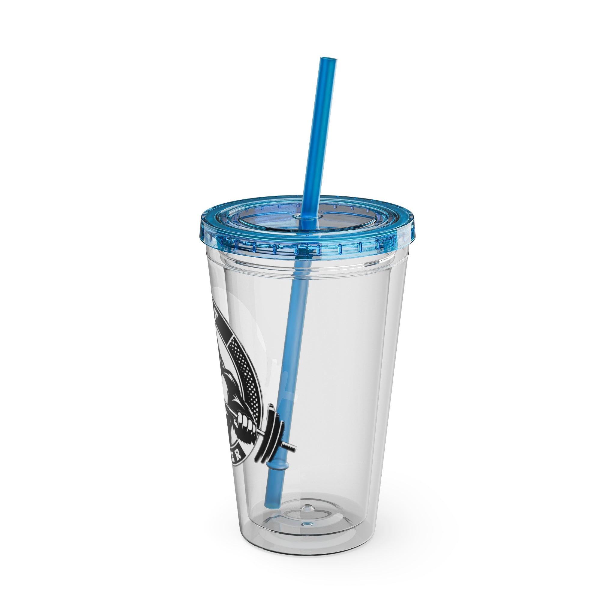 MPF Power Gym Tumbler, Motivational Sports Cup, Workout Gift for Athletes, Reusable Travel Mug, Fitness Drinkware