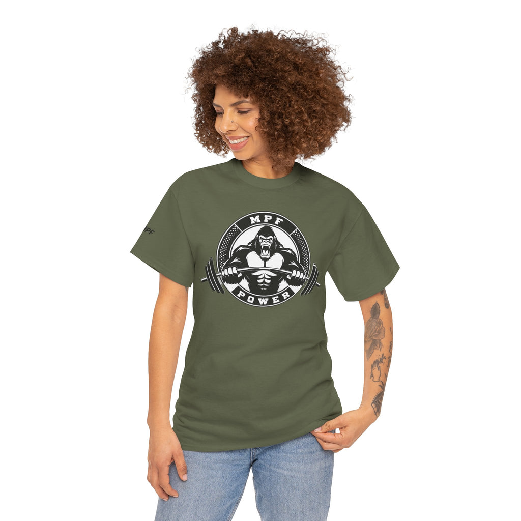Gorilla Power Tee — Gym Weightlifting Workout Shirt