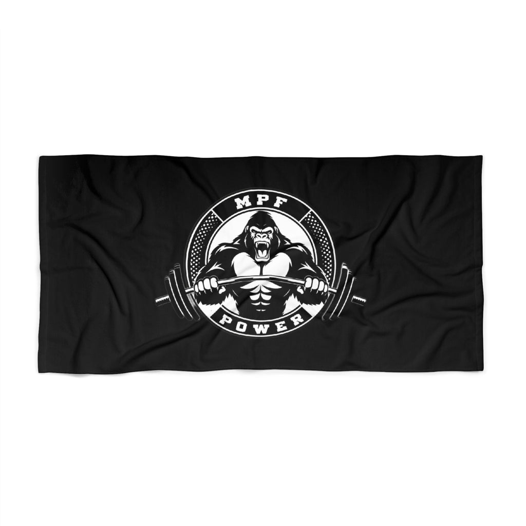 MPF Beach Towel | Fitness Inspiration for Beach Lovers, Weightlifting, Summer Fun, Workout Motivation