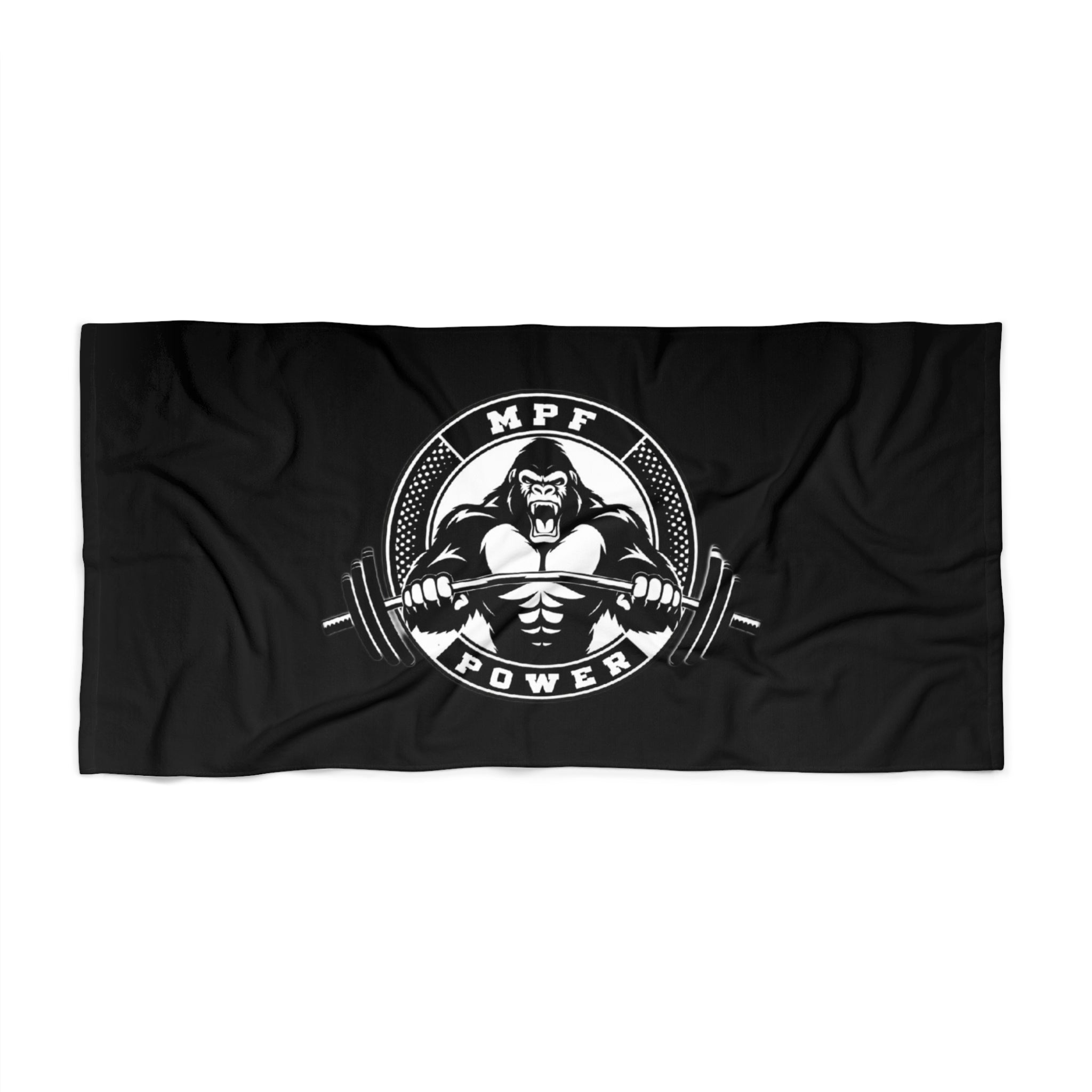 MPF Beach Towel | Fitness Inspiration for Beach Lovers, Weightlifting, Summer Fun, Workout Motivation