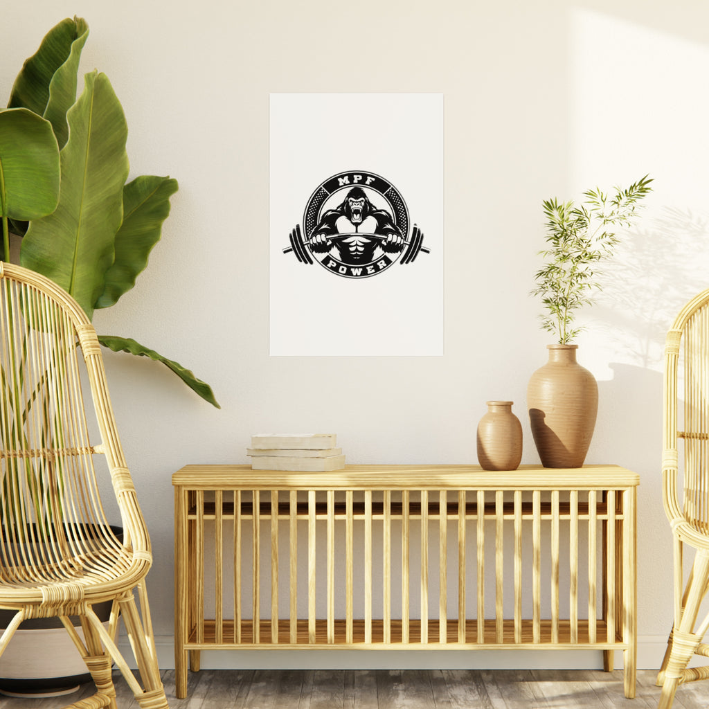 Powerlifting Foam Board Art | Gym Decor, Fitness Wall Art, Motivational Gym Decor, Weightlifting Wall Art, Powerlifting Motivational Sign