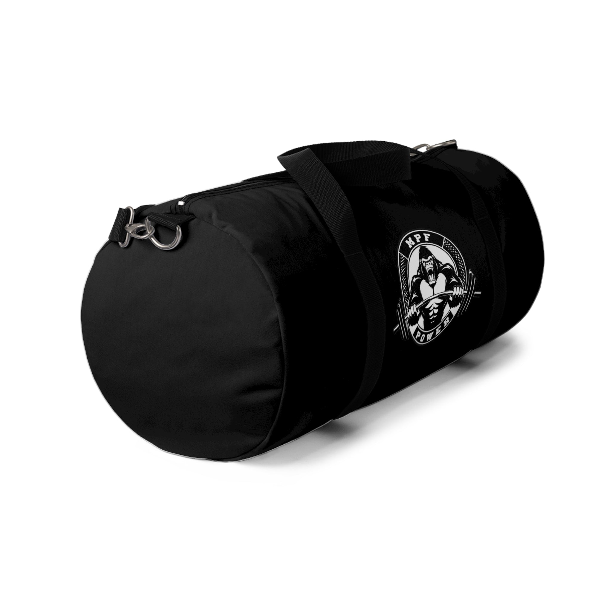 MPF Power Black Duffel Bag - Perfect for Gym & Travel