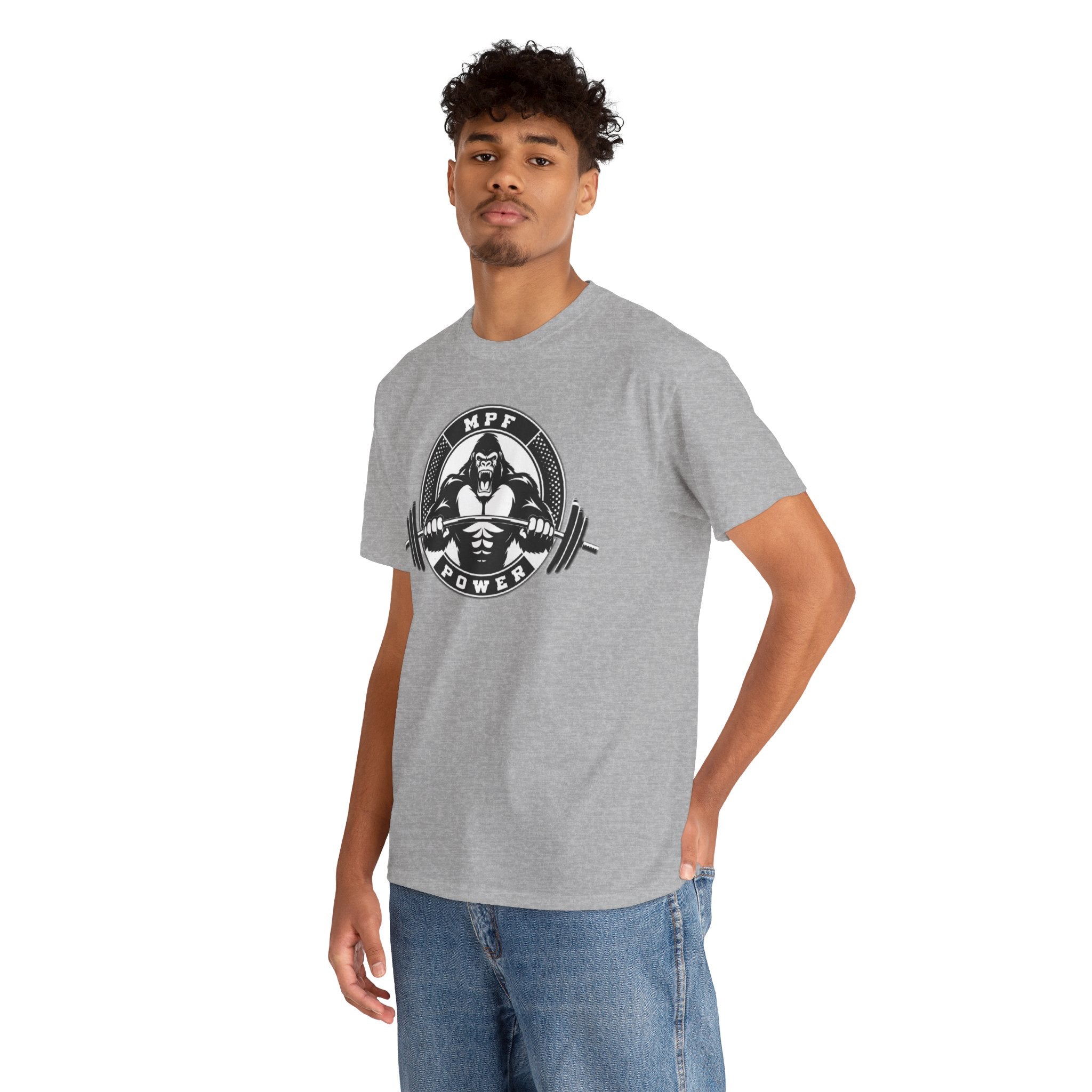 Gorilla Power Tee — Gym Weightlifting Workout Shirt