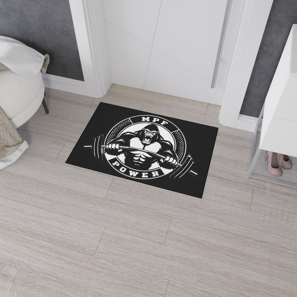 Heavy Duty Gym Floor Mat - MPF Power Gorilla Design, Weightlifting Mat, Workout Accessory, Fitness Equipment, Home Gym Decor