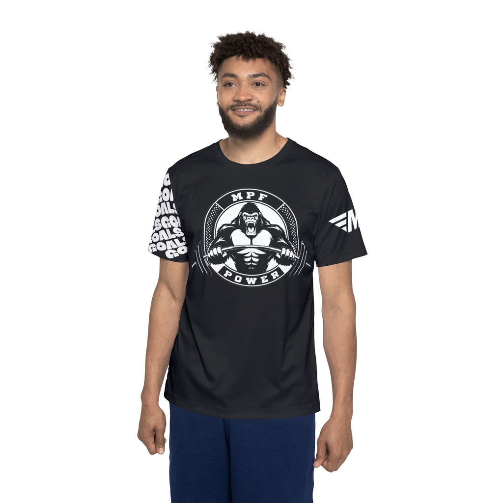 Black Men's Sports Jersey – Goals & Victory Athletic Tee