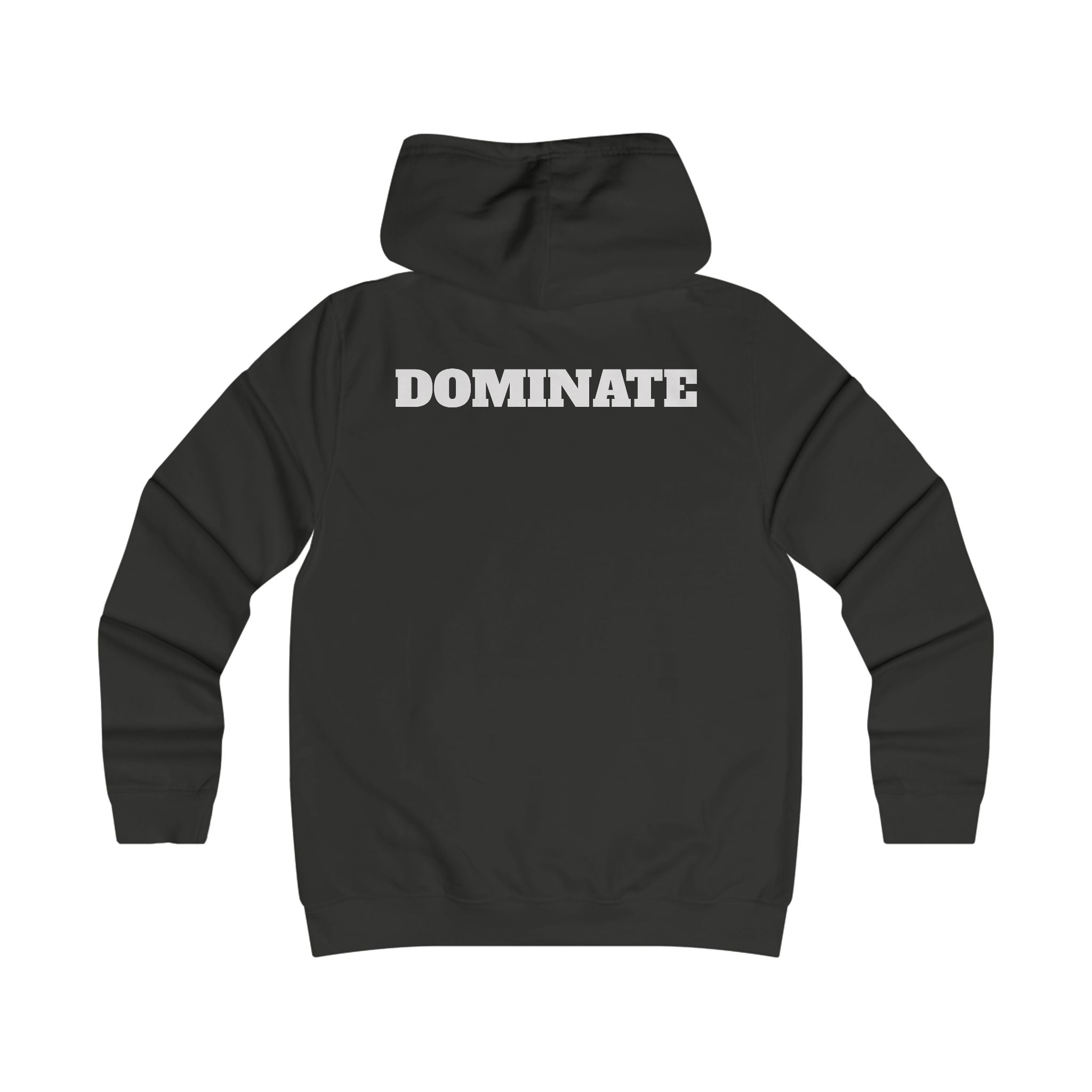 Gym Gorilla Hoodie — 'MPF Power' Weightlifting Hooded Sweatshirt with BACK: DOMINATE
