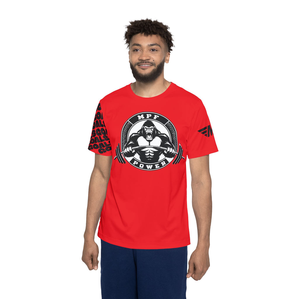 Red Men's Sports Jersey – Goals & Victory Athletic Tee