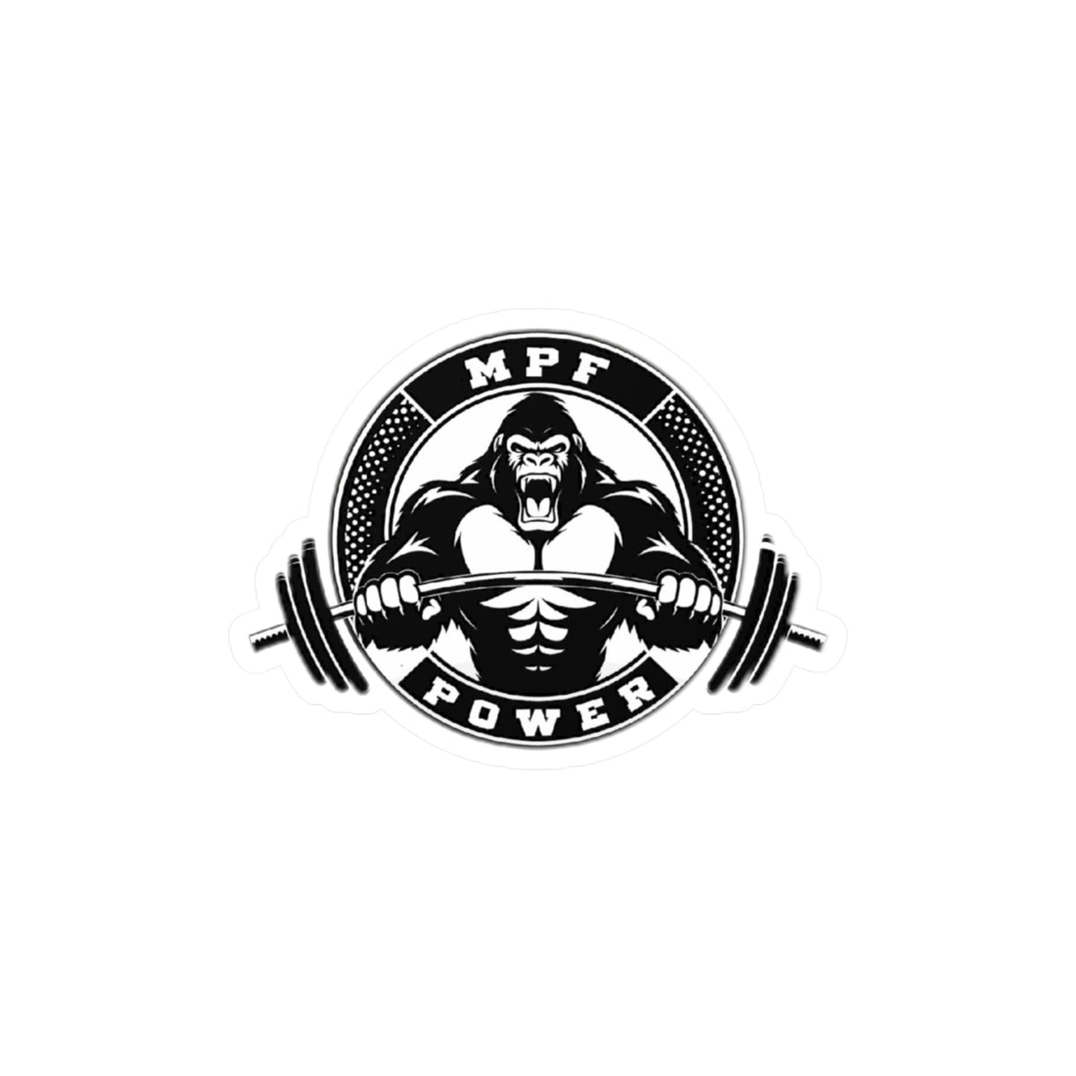 Power Gorilla Vinyl Decals | Strength Training Stickers for Gym Lovers | Motivational Home Decor, Workout Gifts, Sports Enthusiasts