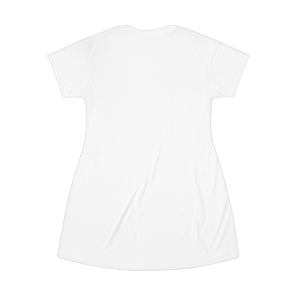 Graphic T-Shirt Dress - Casual Comfort with Minimalist Design