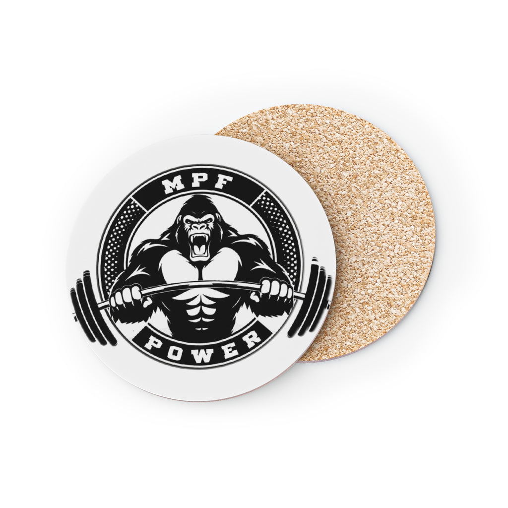 Muscle Power Coasters, Gym Decor, Fitness Drink Coasters, Housewarming Gift, Weightlifting Coasters, Home Bar Accessories