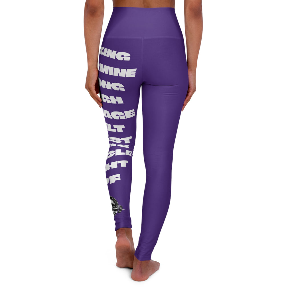 Purple High Waisted Yoga Leggings | Comfortable Activewear for Yoga, Workout, Fitness, Athleisure, Exercise
