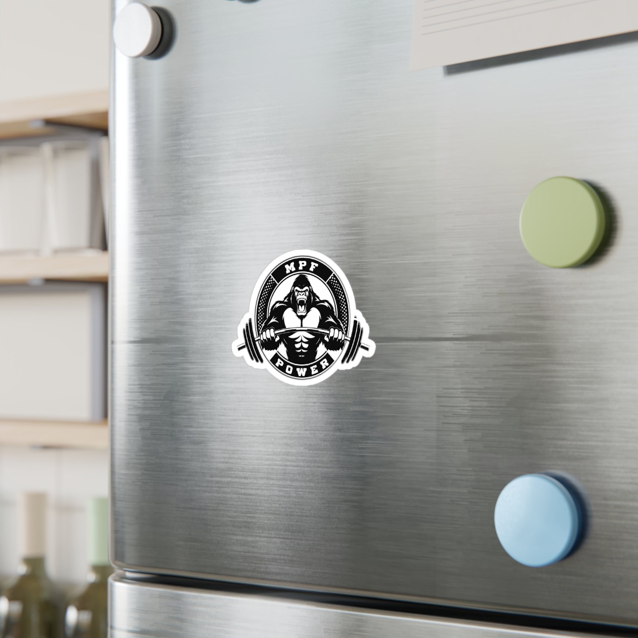 Power Gorilla Vinyl Decals | Strength Training Stickers for Gym Lovers | Motivational Home Decor, Workout Gifts, Sports Enthusiasts