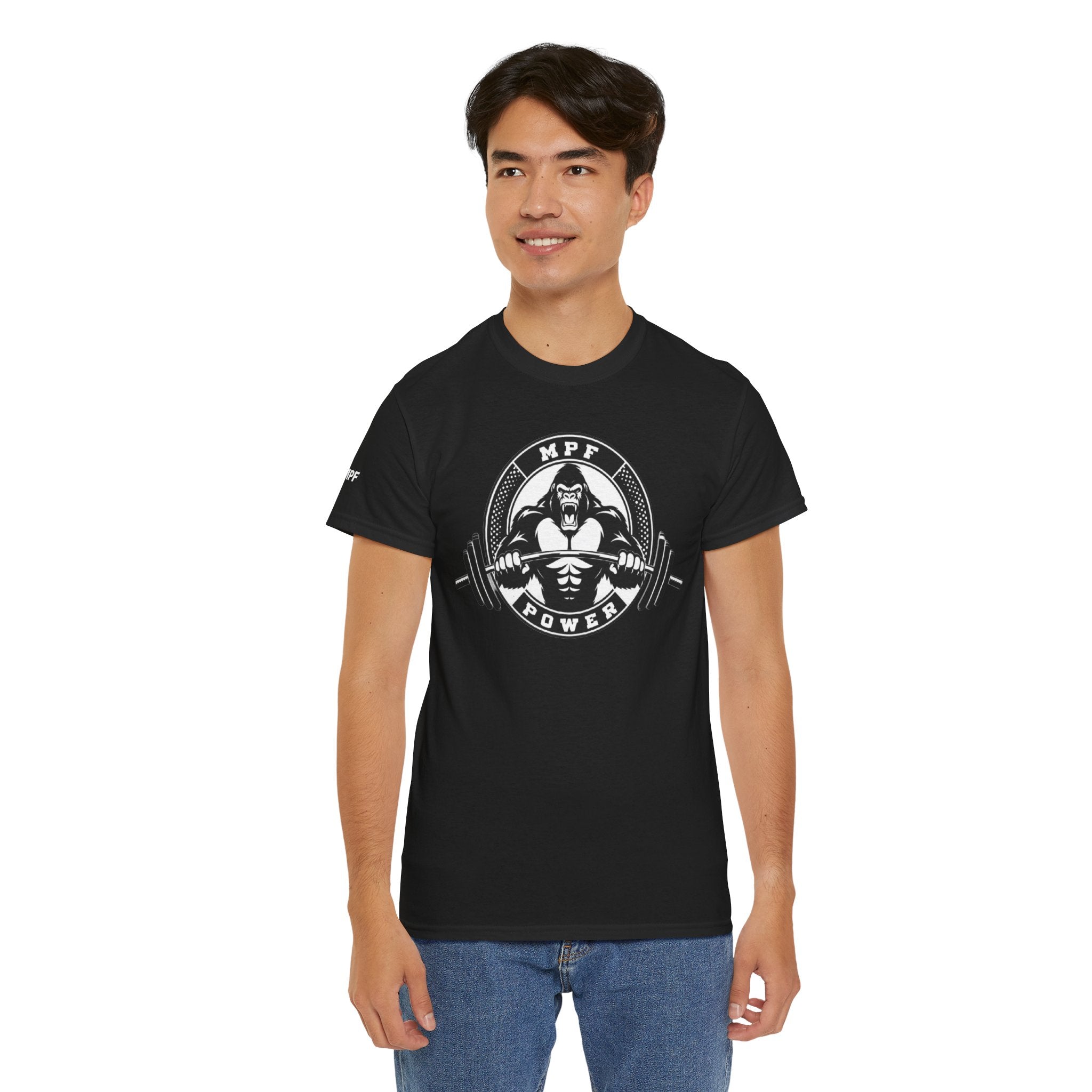 Gorilla Power Tee — Gym Weightlifting Workout Shirt