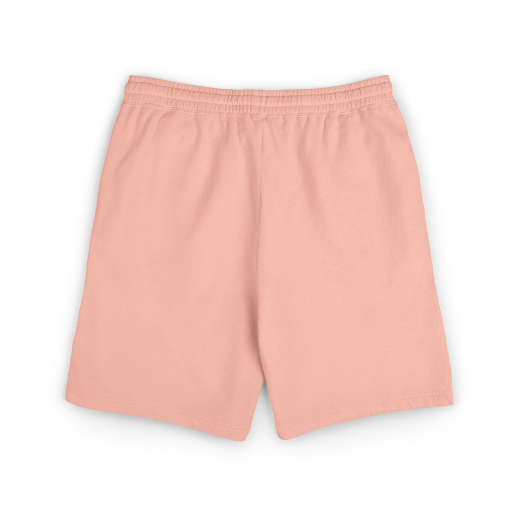 Stripe Lightweight Fleece Sweat Shorts — Minimal Compass Logo Lounge Shorts