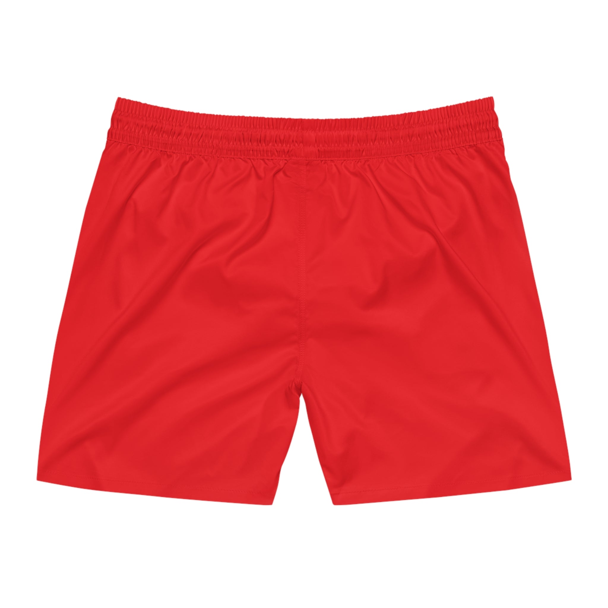 Red MPF Power Gorilla Swim Shorts — Men’s Mid-Length Athletic Beach Trunks