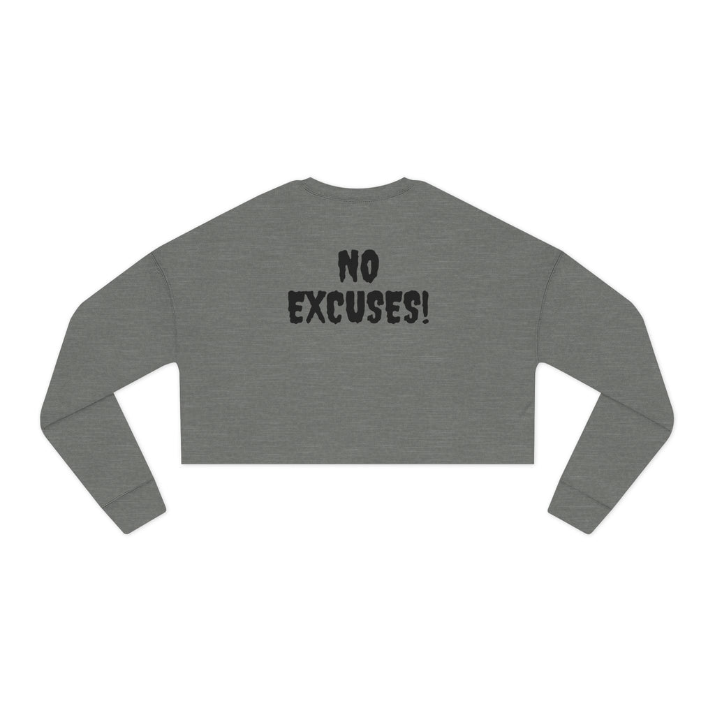 Empowered Women's Cropped Sweatshirt - Motivational Fitness Apparel