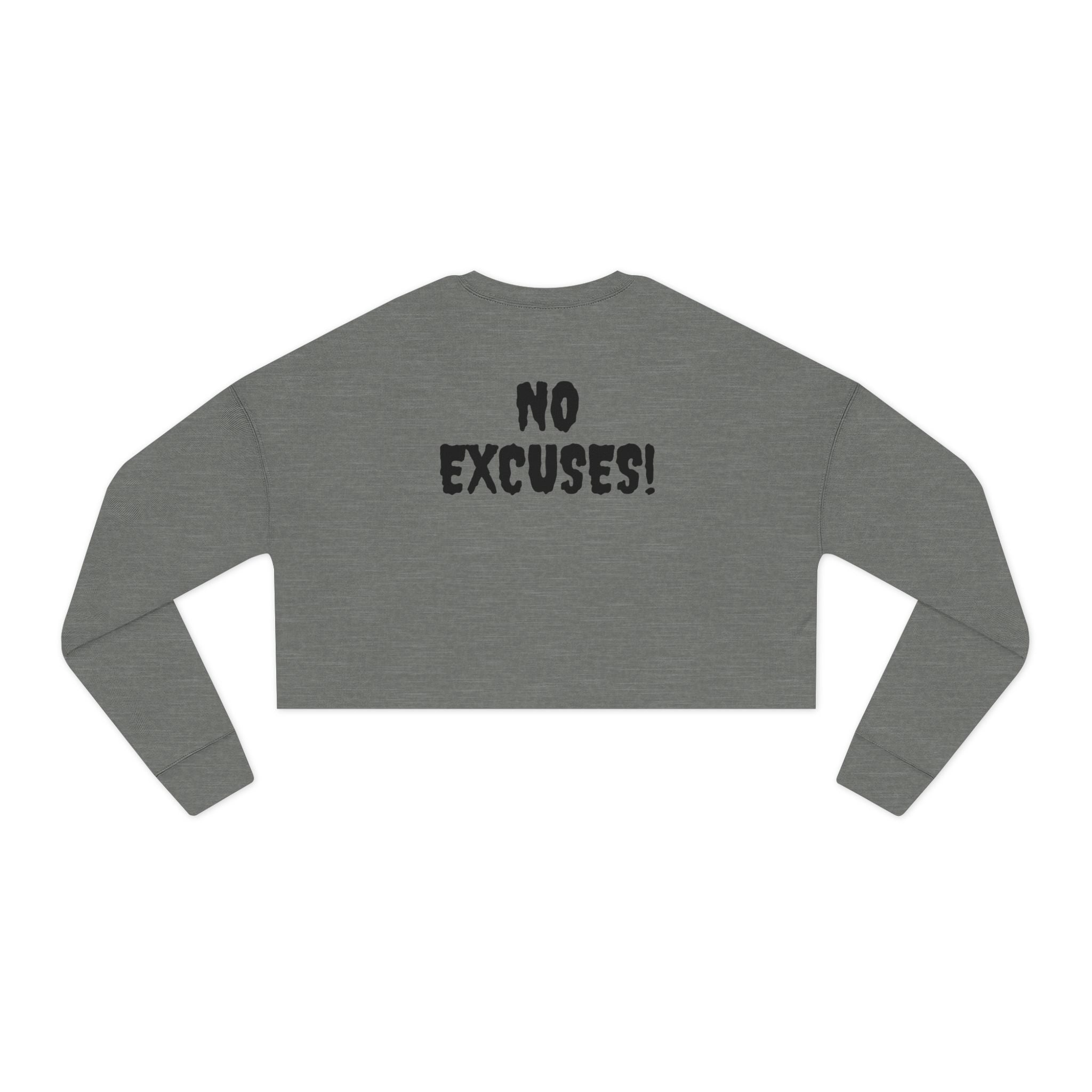 Empowered Women's Cropped Sweatshirt - Motivational Fitness Apparel