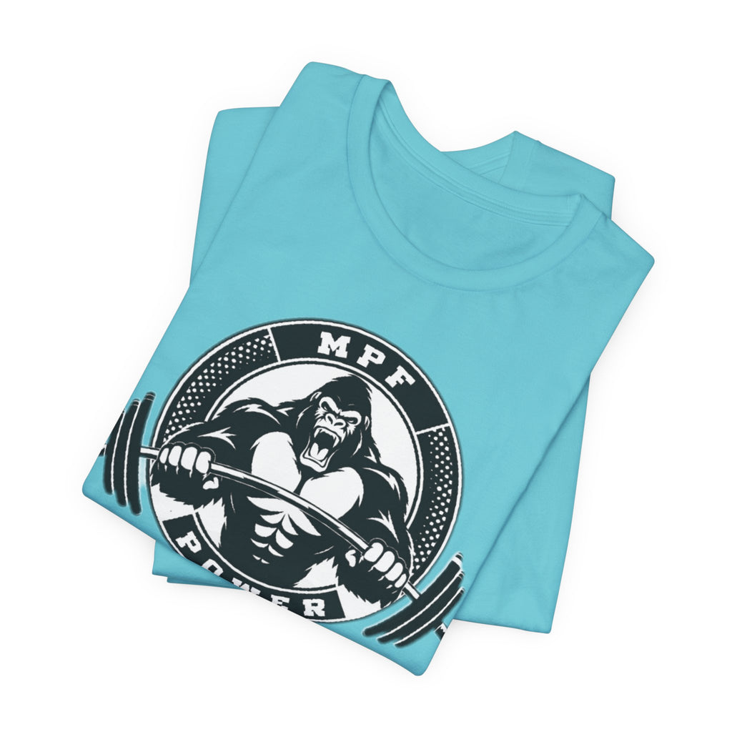 Muscle Power Gym Tee | Unisex Short Sleeve Workout Shirt
