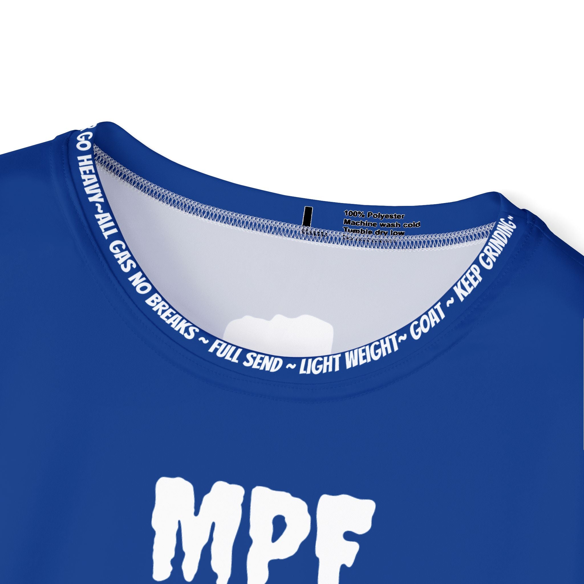 Blue Beast Mode Shirt - Athletic Activewear