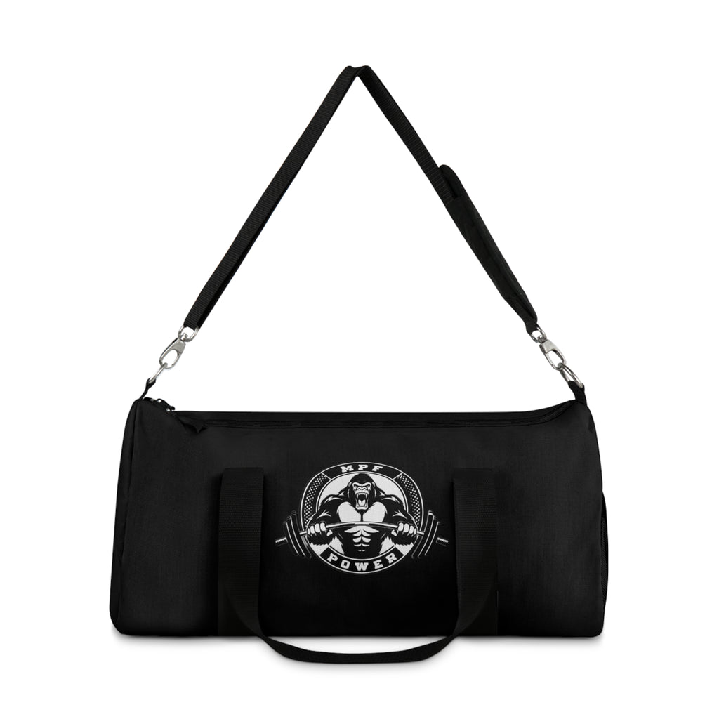 MPF Power Black Duffel Bag - Perfect for Gym & Travel