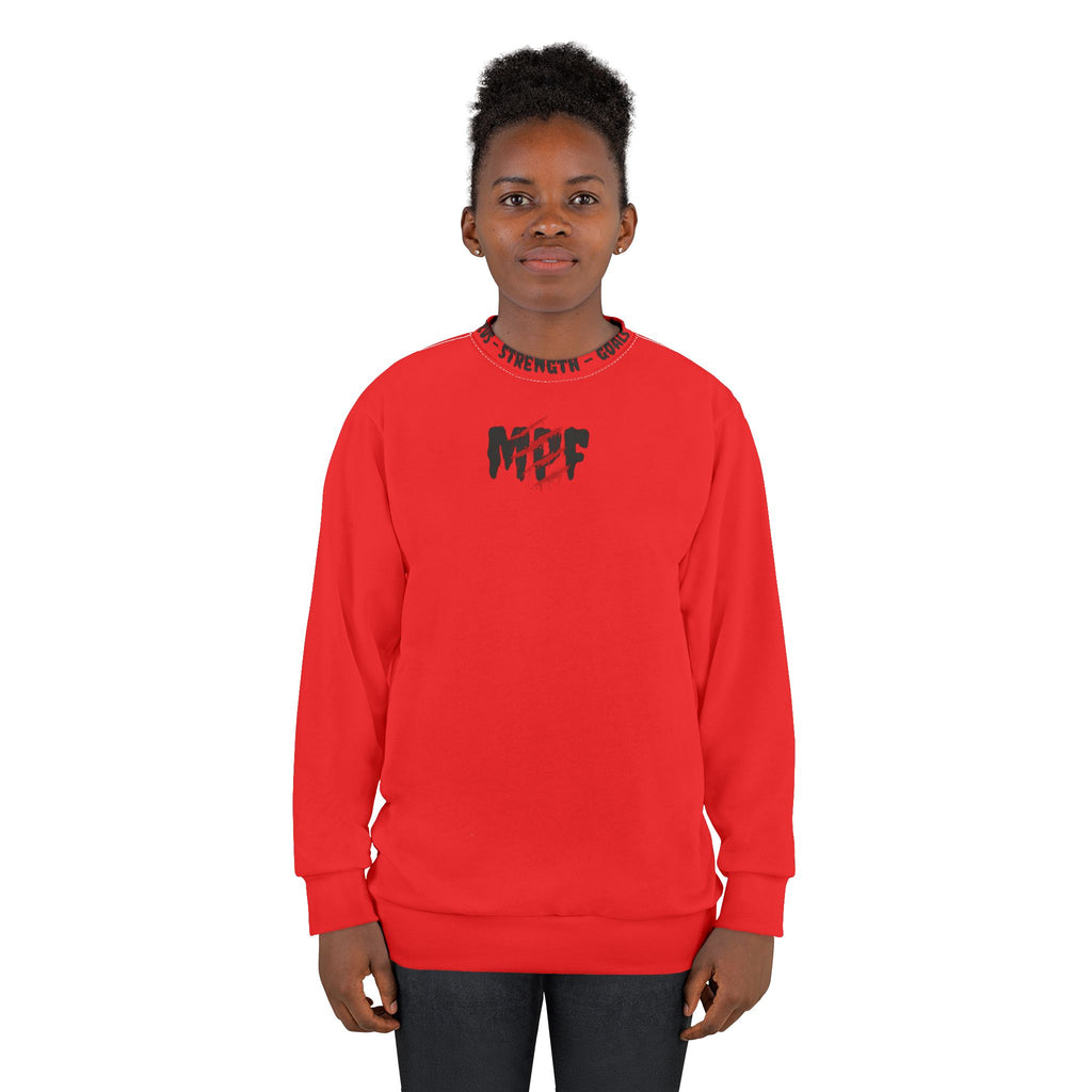 Power-Strength Unisex Sweatshirt - Bold Graphic, Cozy Layering, Gym Wear, Fitness Sweatshirt, Casual Style, Gift Idea