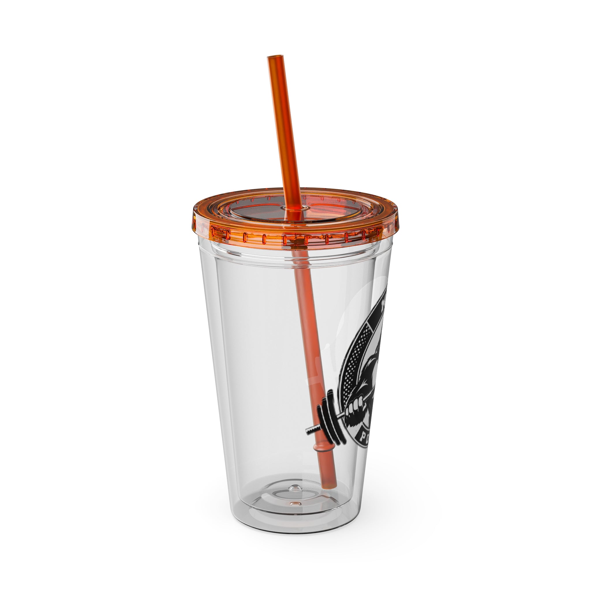 MPF Power Gym Tumbler, Motivational Sports Cup, Workout Gift for Athletes, Reusable Travel Mug, Fitness Drinkware