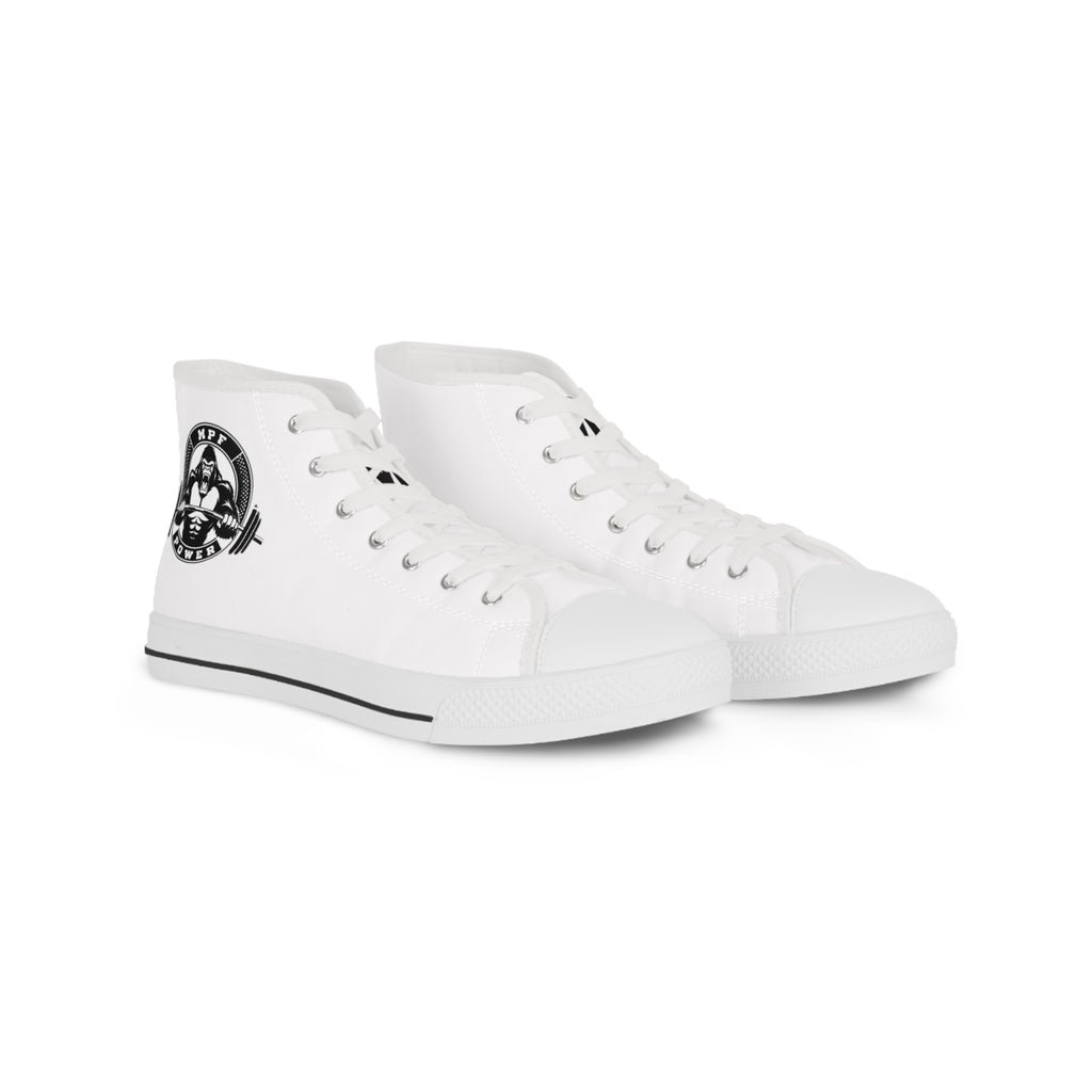 High Top Sneakers — Black Classic Skull Compass Design