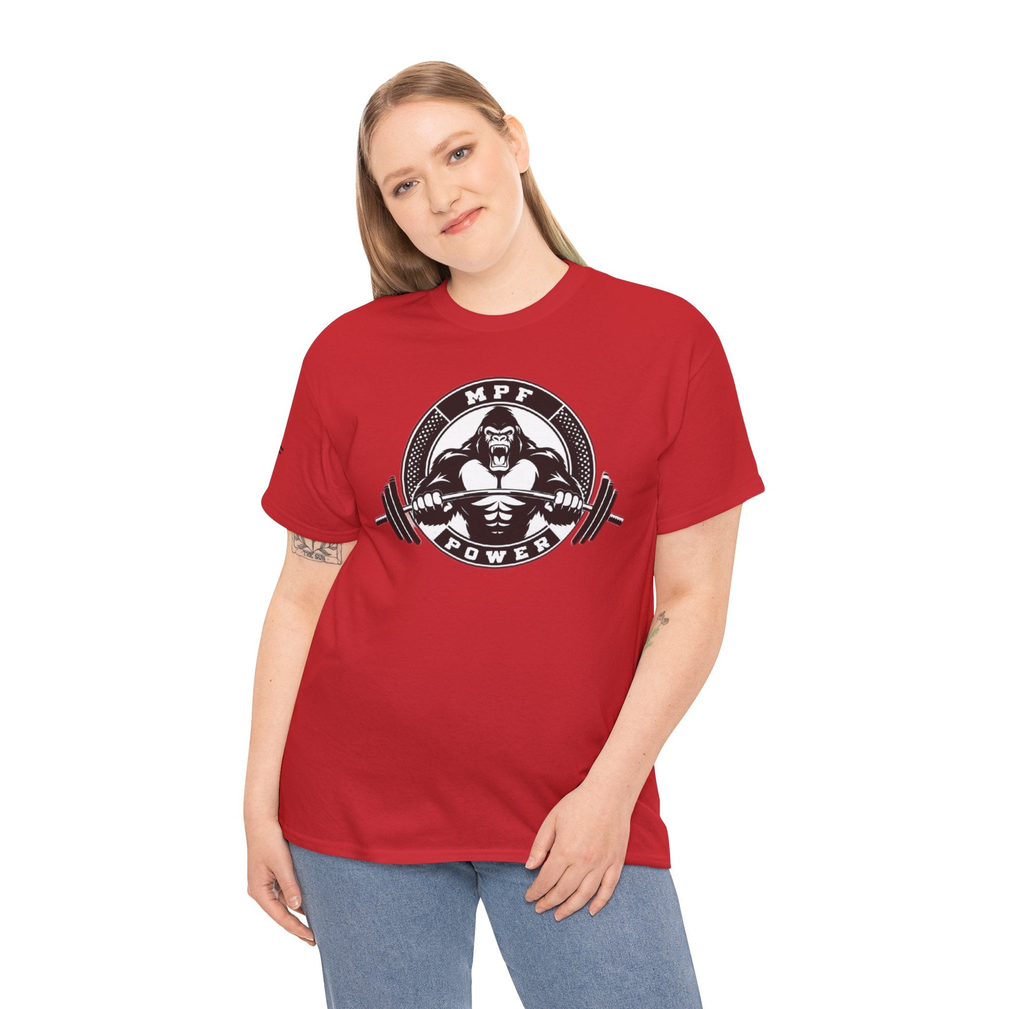 Gorilla Power Tee — Gym Weightlifting Workout Shirt