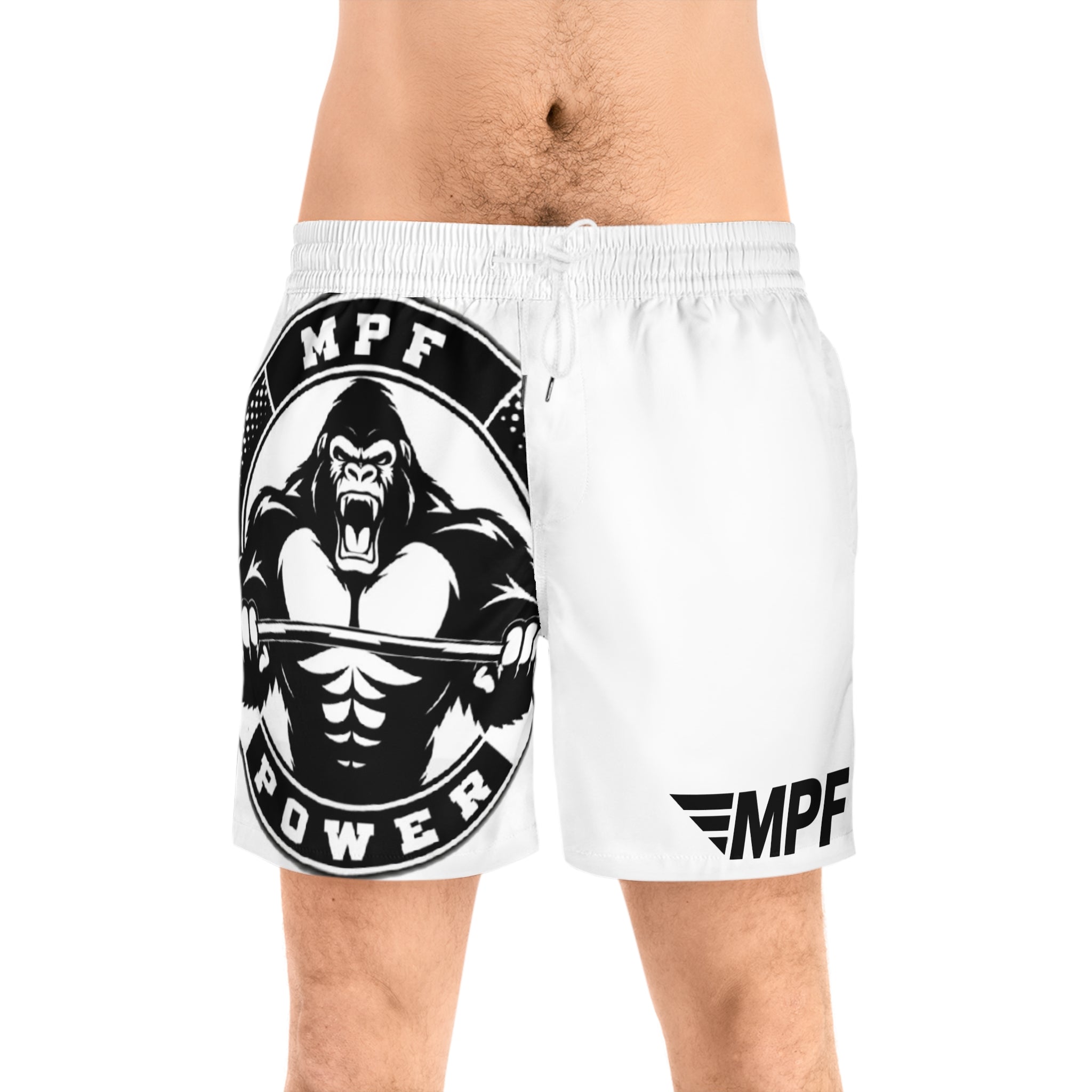 MPF Power Gorilla Swim Shorts — Men’s Mid-Length Athletic Beach Trunks