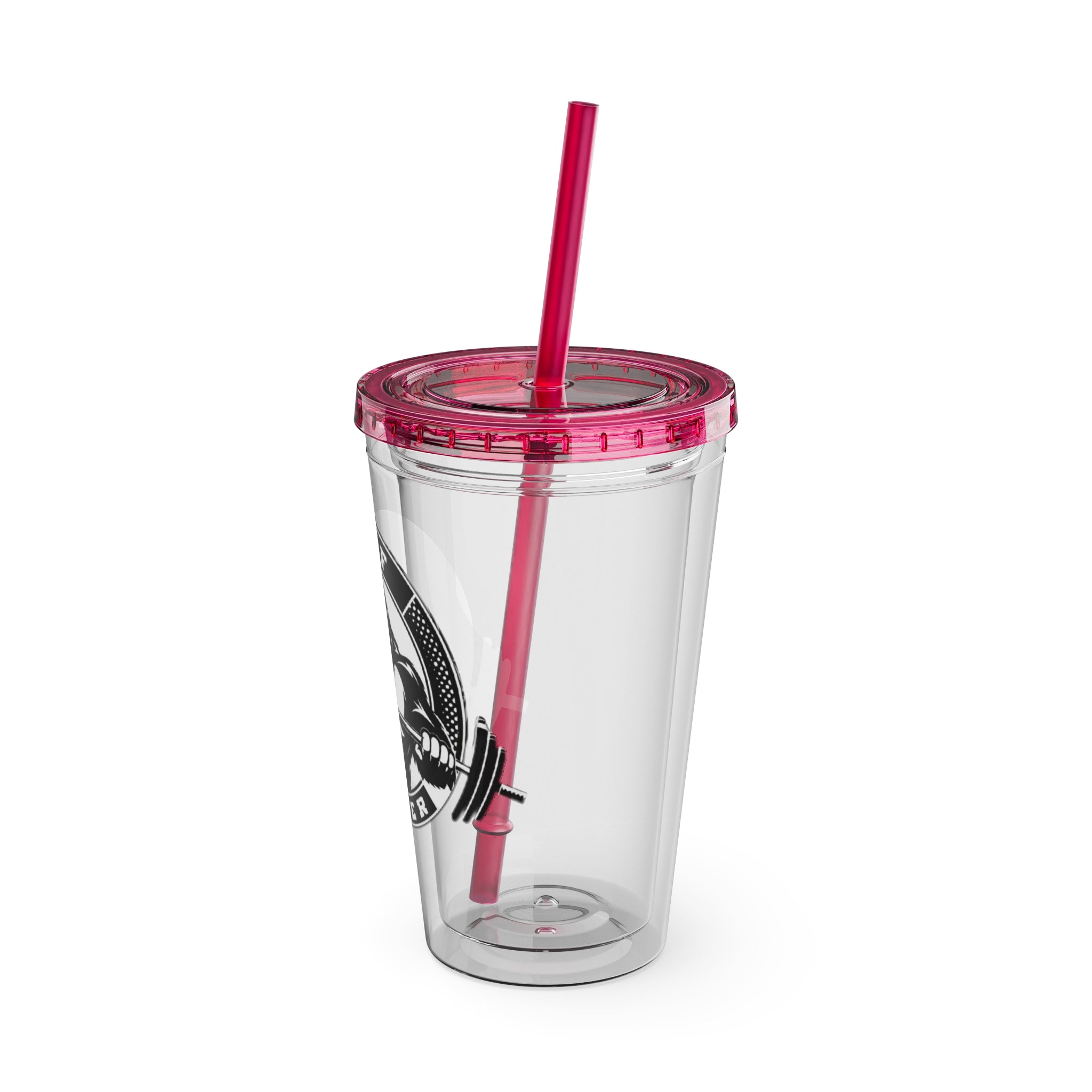 MPF Power Gym Tumbler, Motivational Sports Cup, Workout Gift for Athletes, Reusable Travel Mug, Fitness Drinkware