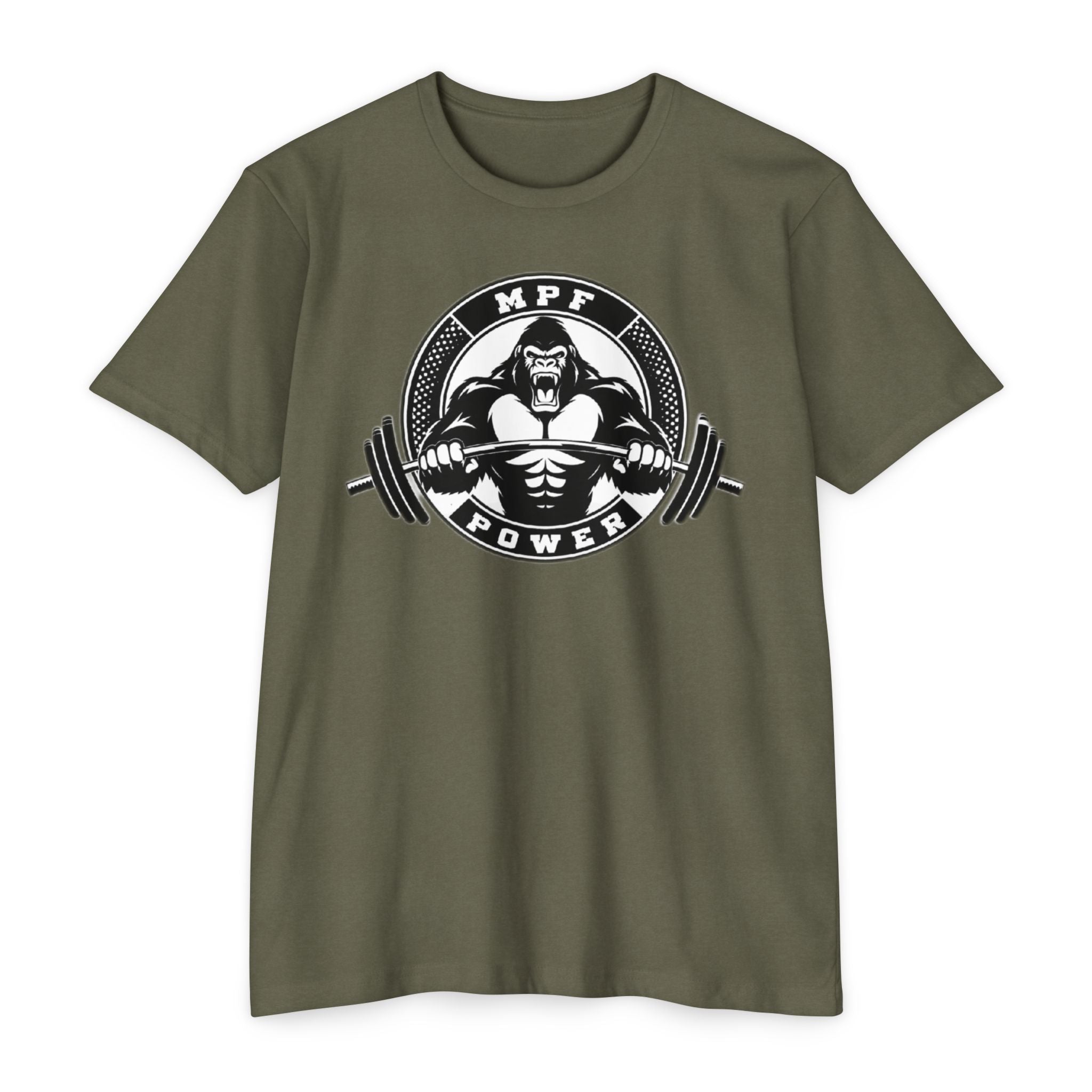MPF Power Weightlifting T-Shirt — Gorilla Barbell Gym Tee