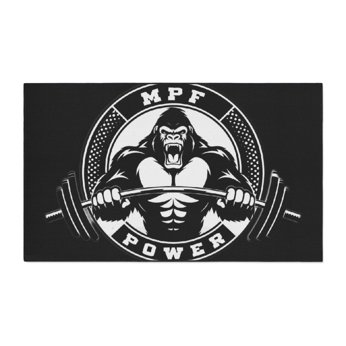 Heavy Duty Gym Floor Mat - MPF Power Gorilla Design, Weightlifting Mat, Workout Accessory, Fitness Equipment, Home Gym Decor