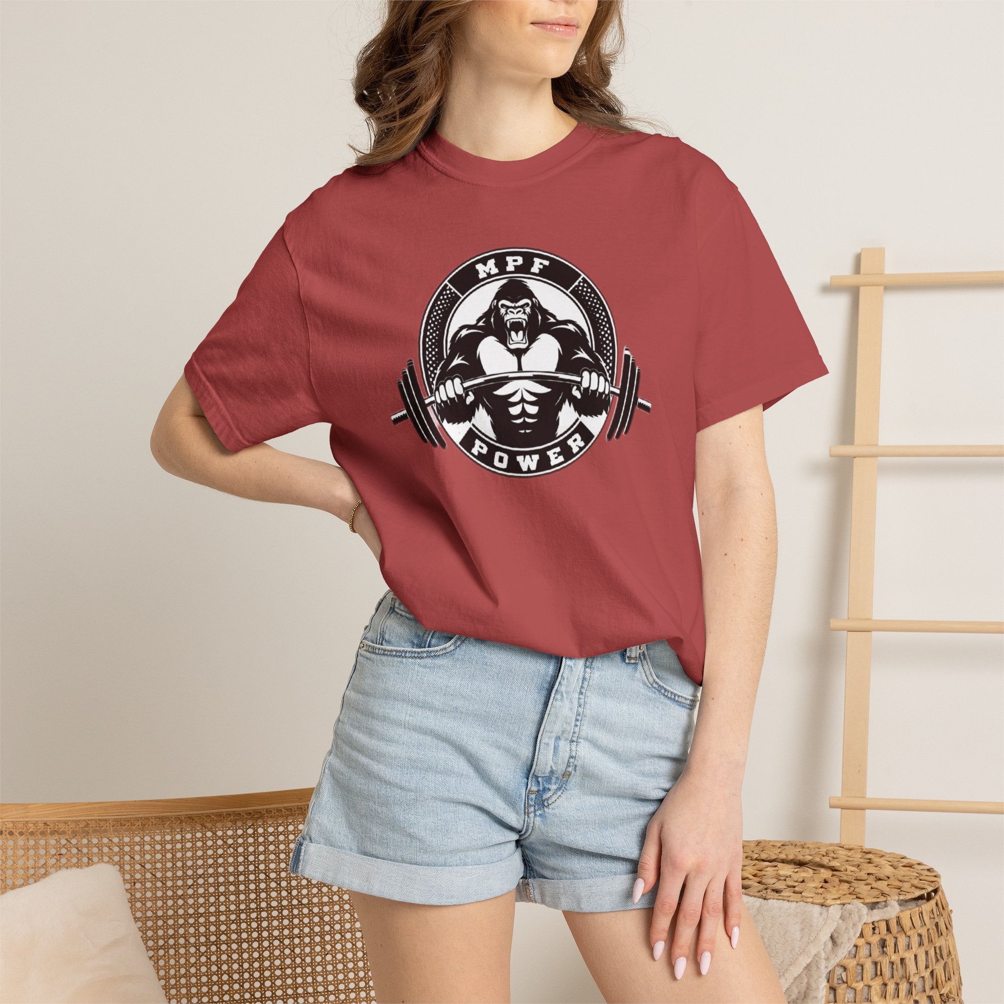 MPF-POWER Logo Garment-Dyed T-shirt