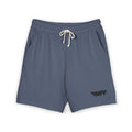 Stripe Lightweight Fleece Sweat Shorts — Minimal Compass Logo Lounge Shorts