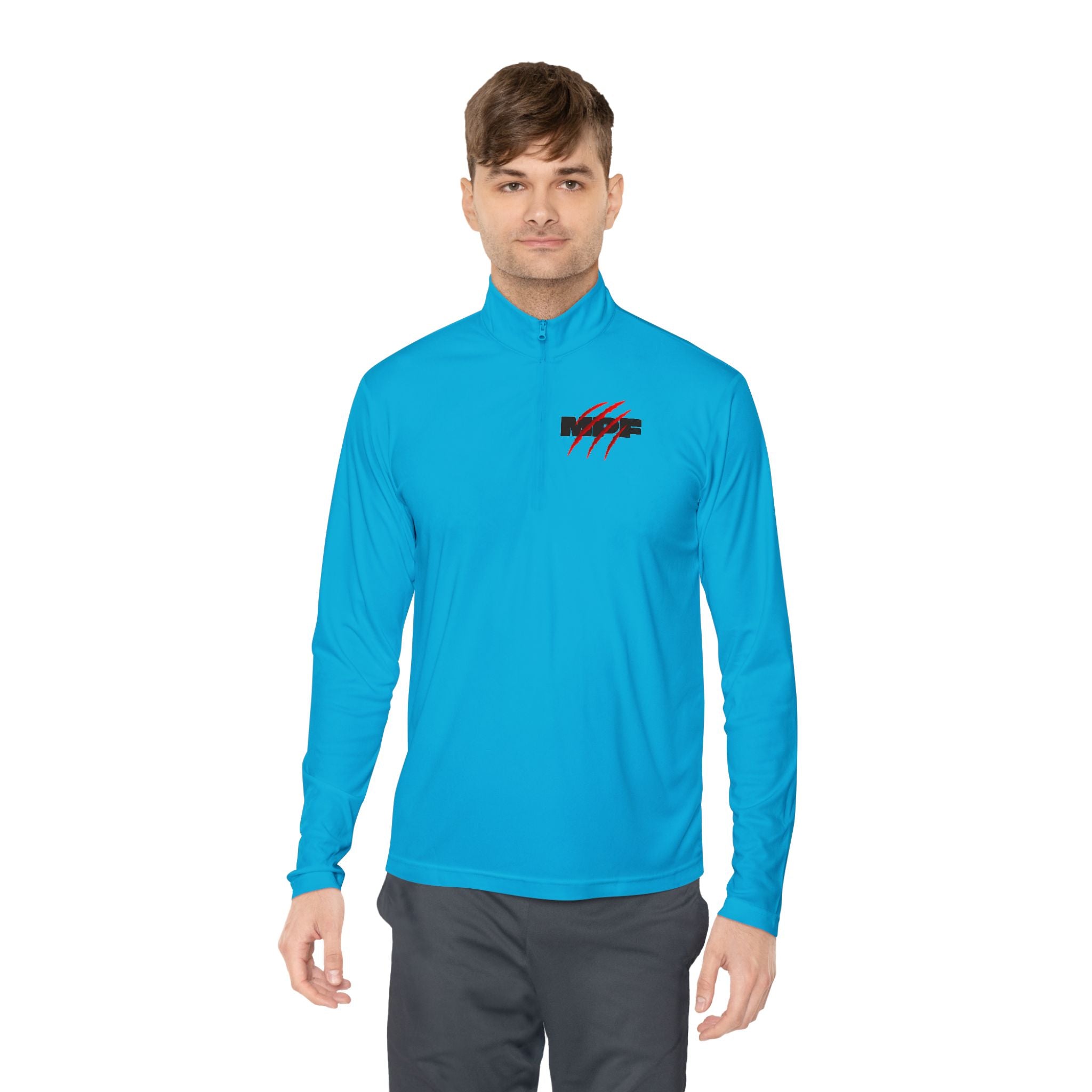 Muscle & Motivational Unisex Quarter-Zip Pullover - Fitness Apparel, Activewear, Workout Gear, Gym Style, Trendy Exercise Hoodie