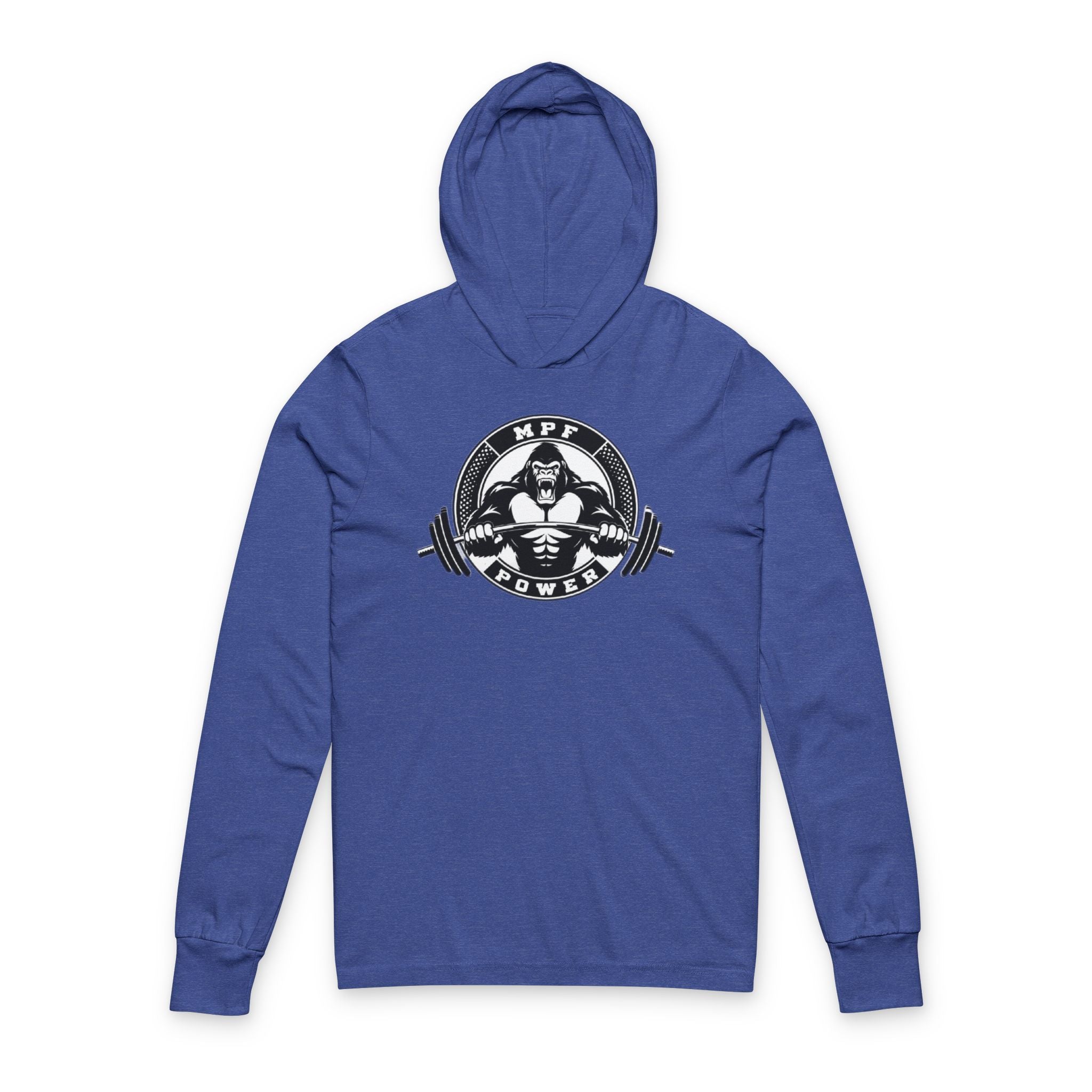 Unisex Hooded Tee: Sporty Long Sleeve Shirt for Active Lifestyle, Perfect for Gym, Casual Wear, and Outdoor Activities