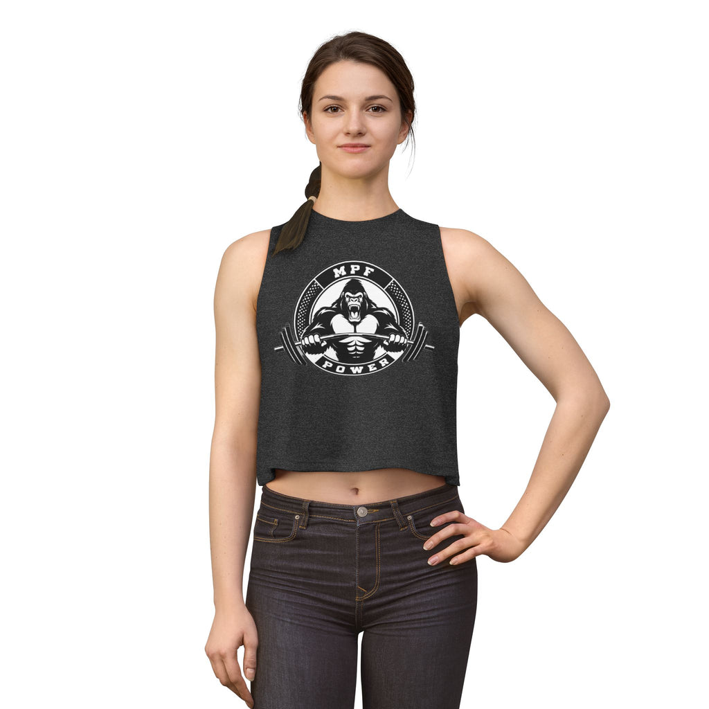 MPF Power Women's Crop Tank — Gorilla Barbell Fitness Top