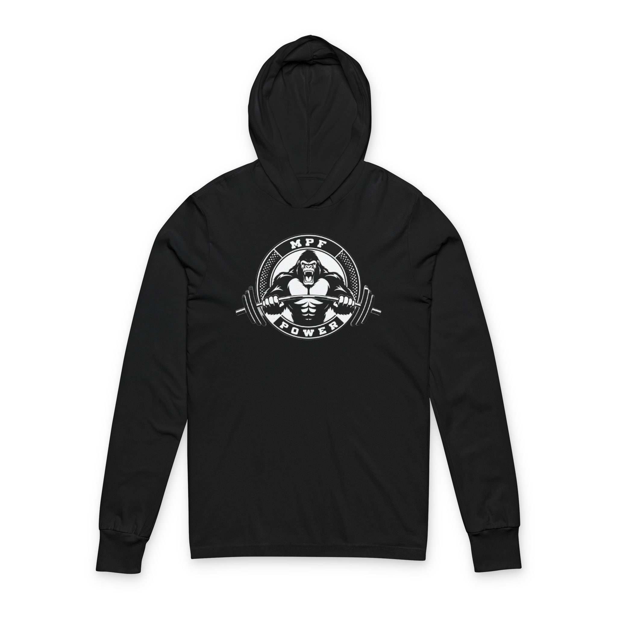 Unisex Hooded Tee: Sporty Long Sleeve Shirt for Active Lifestyle, Perfect for Gym, Casual Wear, and Outdoor Activities